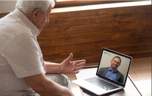 Telemedicine appointment with Dr. Menachof
